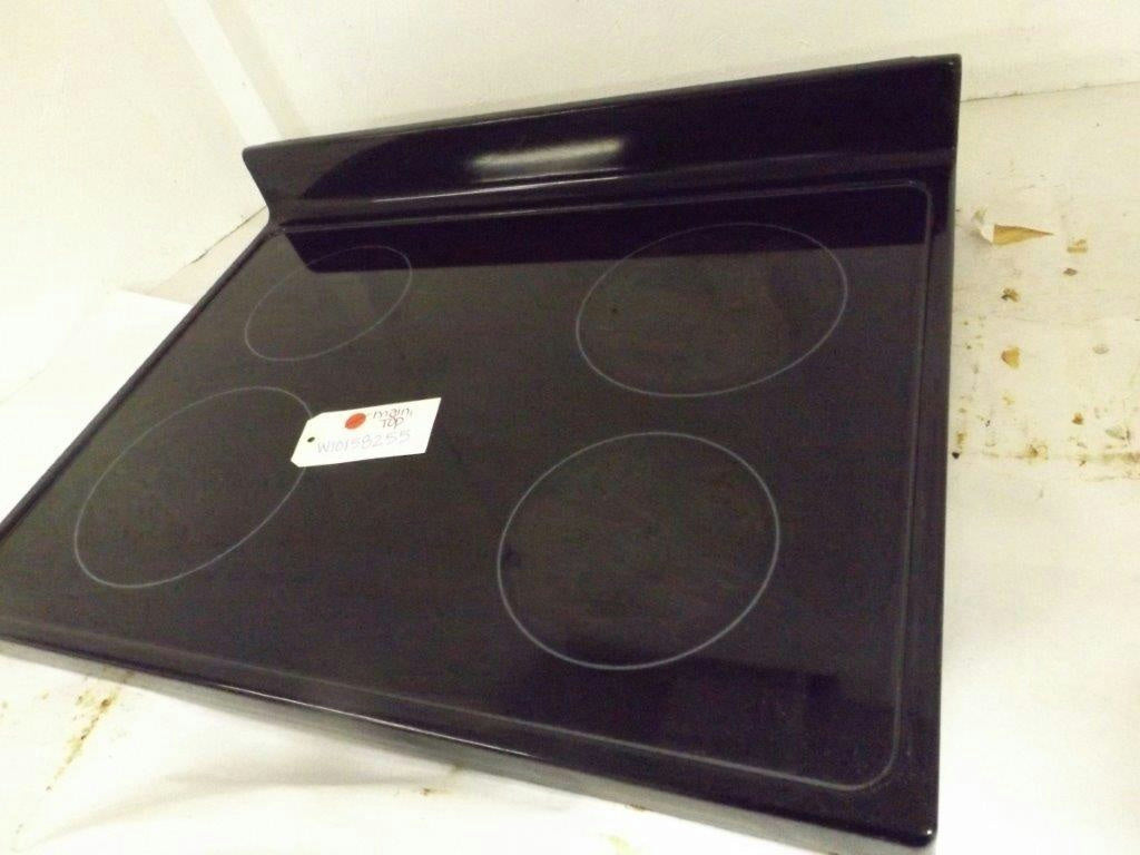 WHIRLPOOL STOVE W10158255 MAIN, TOP (BLACK) USED WHIRLPOOL STOVE W10158255 MAIN, TOP (BLACK) USED